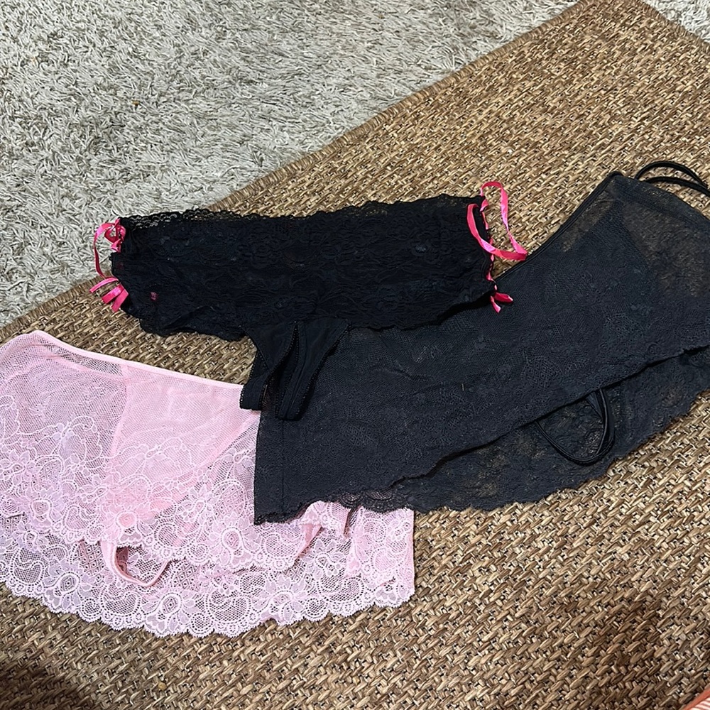 Vintage, mini lingerie skirts